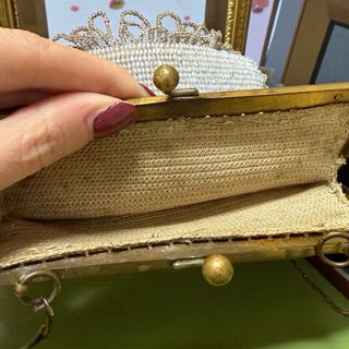 Borsetta antica da ballo anni 20 Liberty perline