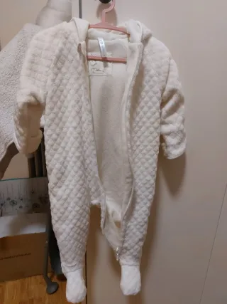 Buzo polar para bebé blanco