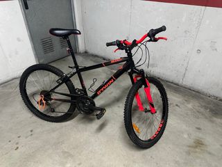 Bicicleta BTWIN Niñ@ Negra/Roja