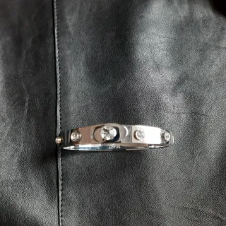 Pulsera rígida Lotus con cristales