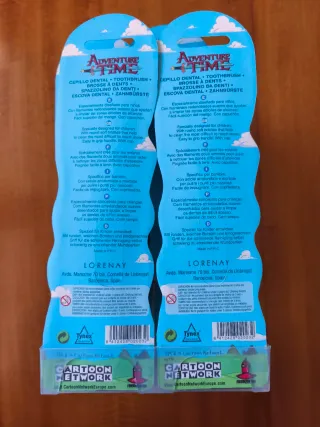 Lote Cepillos Dientes Hora de Aventuras. Expositor