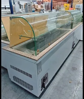 Vitrina refrigerad cristal curvado kebab 624792455