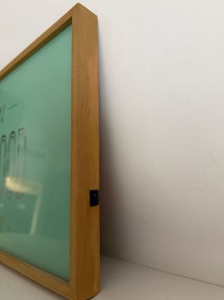 Marco decorativo con luz, estilo industrial