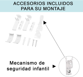 Estor Enrollable Noche y Día Gris/Blanco