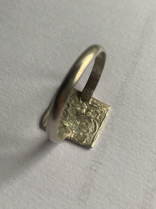 Anillo Plata Moneda Árabe