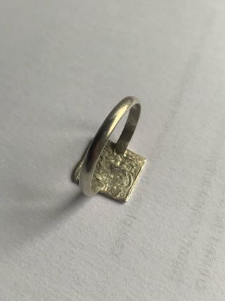 Anillo Plata Moneda Árabe