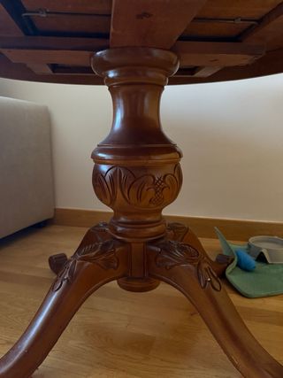 Mesa comedor madera maciza vintage grande