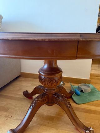 Mesa comedor madera maciza vintage grande