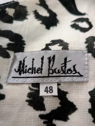 Vestido Michael Bustos Blanco y Negro