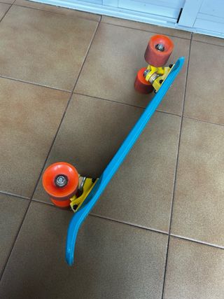 Patinete Skateboard Azul Naranja