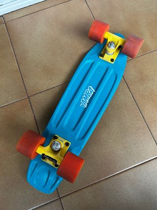 Patinete Skateboard Azul Naranja