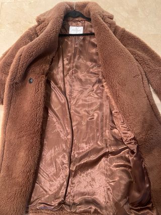 Abrigo Teddy Marrón Max Mara Talla Única