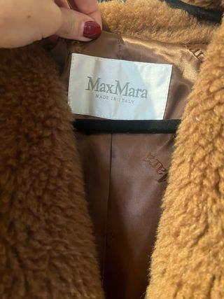 Abrigo Teddy Marrón Max Mara Talla Única