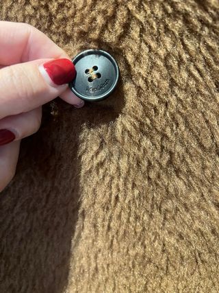 Abrigo Teddy Marrón Max Mara Talla Única