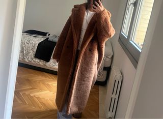 Abrigo Teddy Marrón Max Mara Talla Única