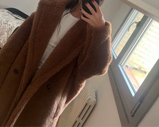 Abrigo Teddy Marrón Max Mara Talla Única