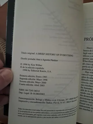 Breve historia de todas las cosas