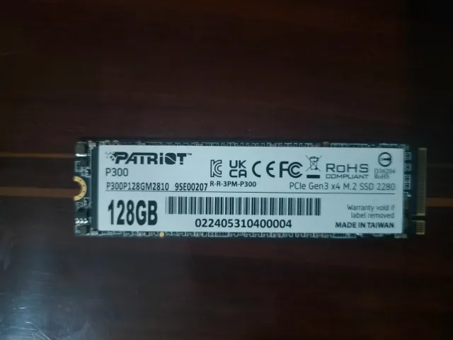 SSD Patriot P300 128GB M.2 NVMe