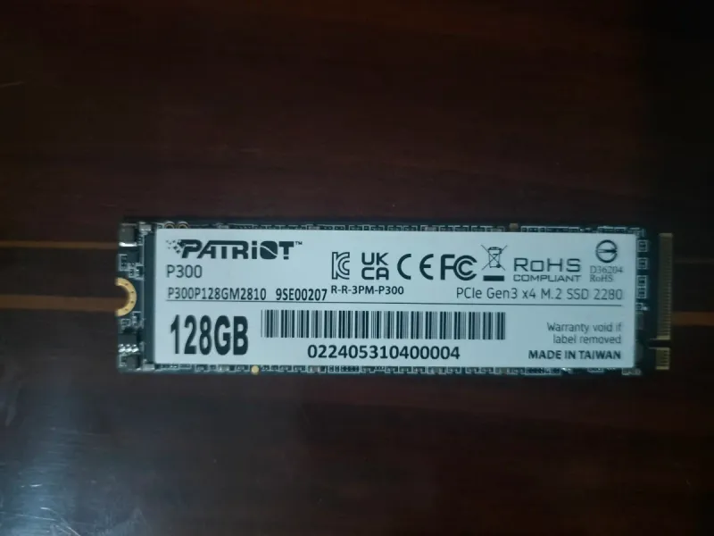 SSD Patriot P300 128GB M.2 NVMe