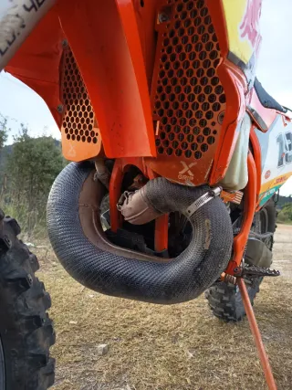 KTM 300 TPI Enduro Moto Naranja Blanca