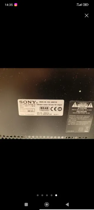 TV Sony Bravia KDL-46NX720 con barra de sonido