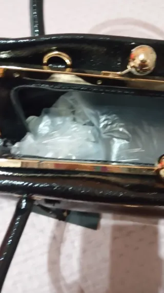 Borsa Artigli vernice nera nuova