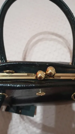 Borsa Artigli vernice nera nuova