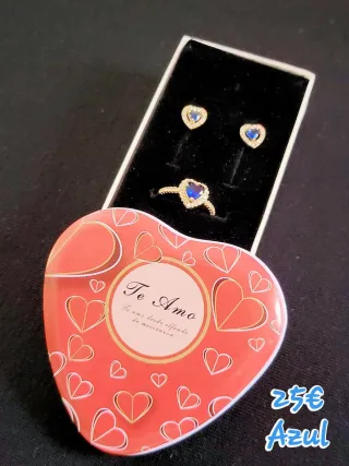 Conjunto inspirado en Panora Corazón Plata y Rosa