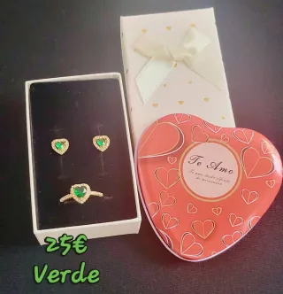 Conjunto inspirado en Panora Corazón Plata y Rosa