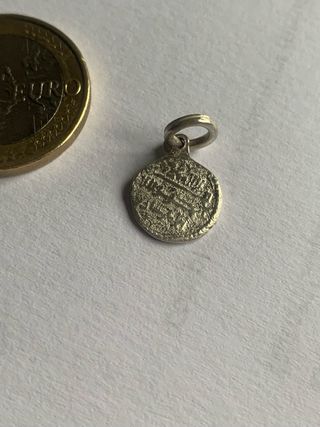 Colgante moneda árabe quírate réplica plata
