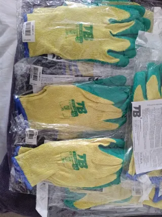 Lote 10 Guantes Trabajo TB 300B GRIP