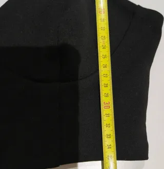 Top Corto Zara Negro Talla M