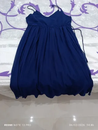 Vestido premamá azul