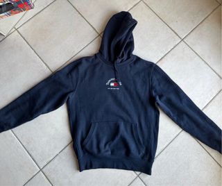 Felpa Tommy Jeans Uomo Blu XS