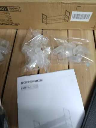 Zapatero SONGMICS 2 Niveles Tela y Metal