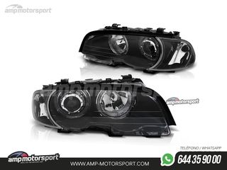 FAROS DELANTEROS OJOS DE ANGEL LED PARA BMW SERIE 3 E46 / COUPE / CABRIO