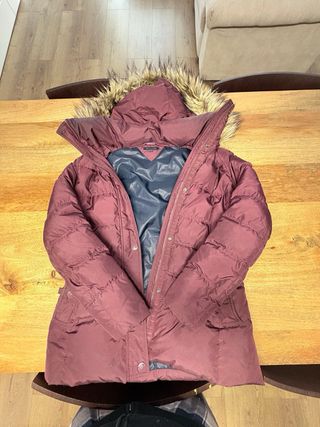 Chaqueta plumífero Tommy Hilfiger burdeos