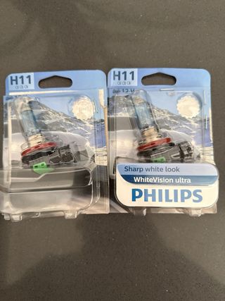 Bombilla H11 Philips WhiteVision Ultra 12V 2unids