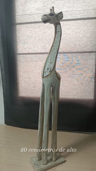 Decoración Jirafas Madera. Pack de dos