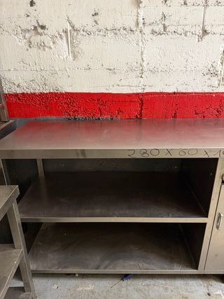 Mesa de trabajo industrial inox