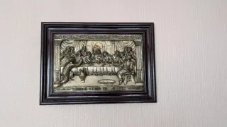 Cuadro La Última Cena Marco Madera