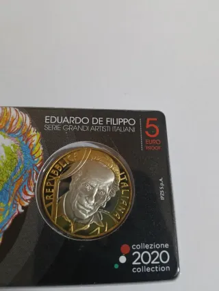 Italia 5€ Eduardo de Filippo 2020