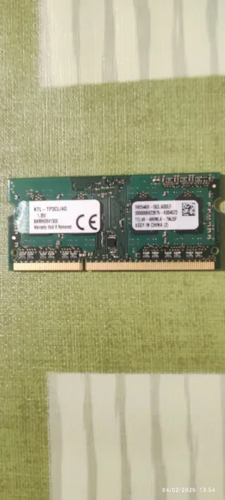 Memoria RAM Kingston 4GB DDR3 204 pines 10600