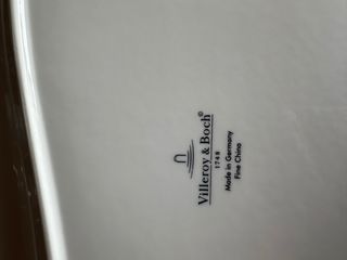 7 platos de porcelana beige/blanco