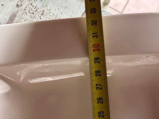 7 platos de porcelana beige/blanco