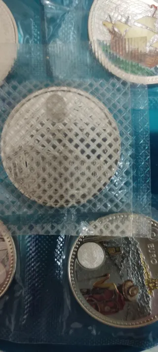 Set di 5 monete Euro in argento