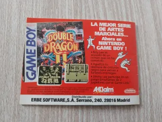 MANUAL TERMINATOR 2 PAL ESPAÑA NINTENDO GAME BOY