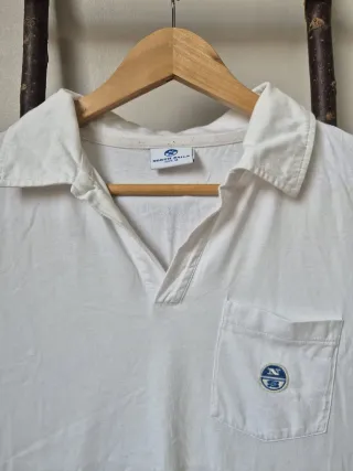 Camisa Polo North Sails Blanca Talla M