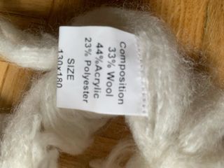 Colcha/Manta de lana tejida a mano