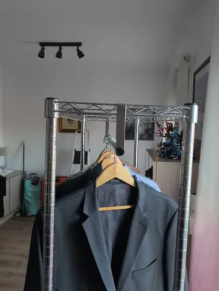 Burro perchero metálico